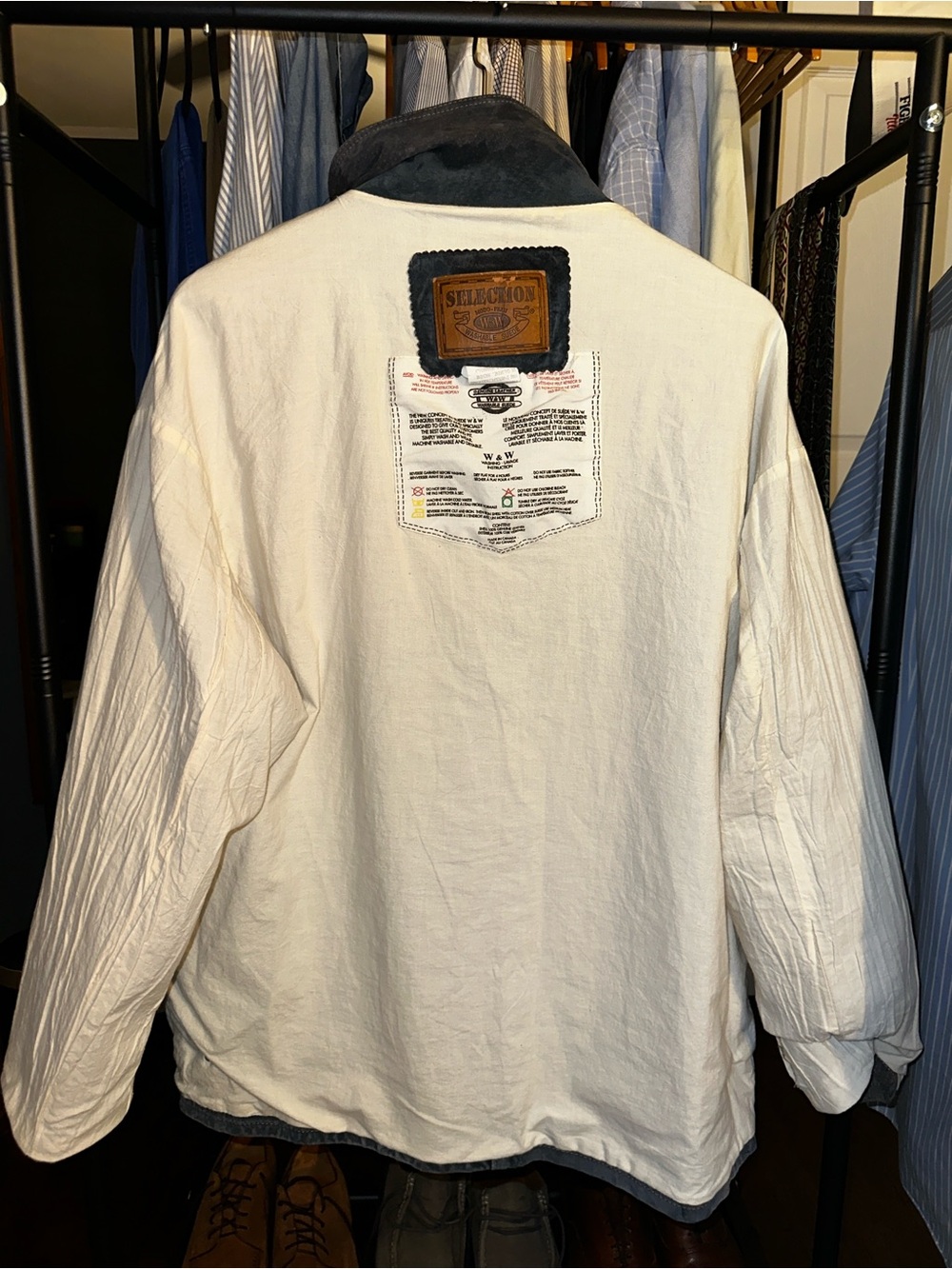 Vintage Washable Pig Suede Chore Coat - Picture 10 of 10